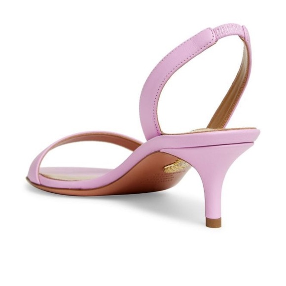 AQUAZZURA So Nude 50MM Leather Slingback Sandals - Picture 3 of 7